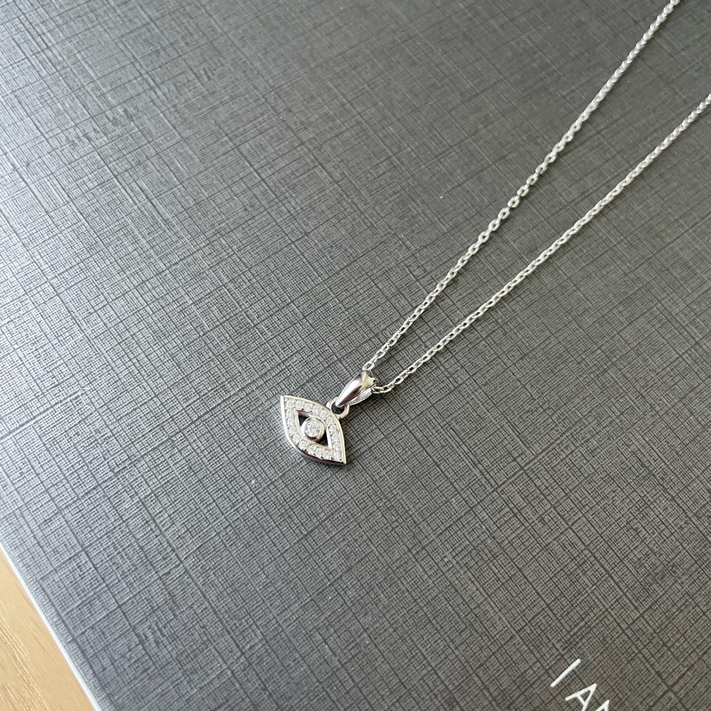 Nwt 925 Sterling Silver Evil Eye Necklace 35$